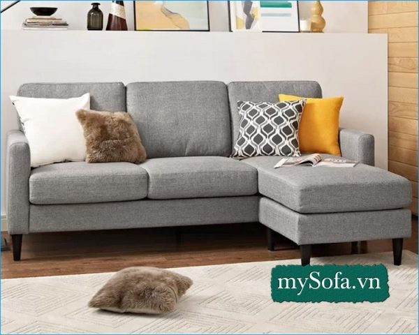 ghế sofa nỉ đẹp, sofa phòng khách chất liệu nỉ