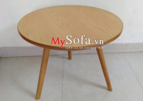 bàn sofa gỗ mặt tròn