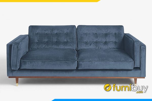 Ghế sofa nỉ văng màu xanh FB20061 hiện đại