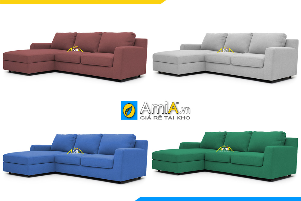 Mẫu ghế sofa góc AmiA 20227 có thể làm theo yêu cầu khách hàng về bất kì màu sắc nào