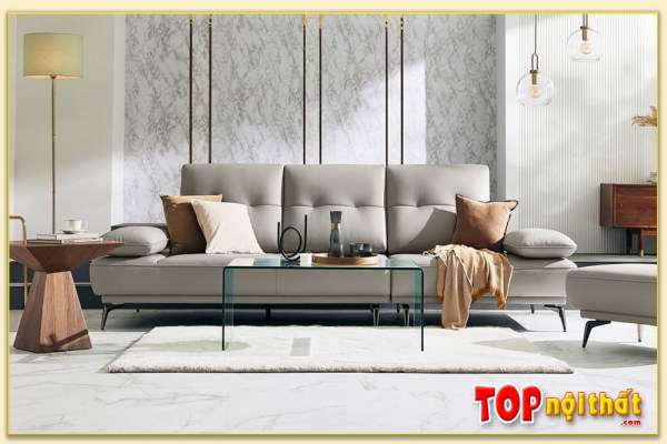Hình ảnh Bộ ghế sofa văng đẹp trong phòng khách SofTop-0749