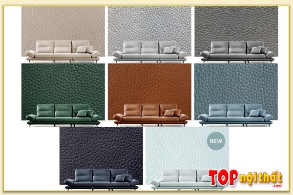 Hình ảnh Các màu sắc cơ bản mẫu ghế sofa văng da SofTop-0829