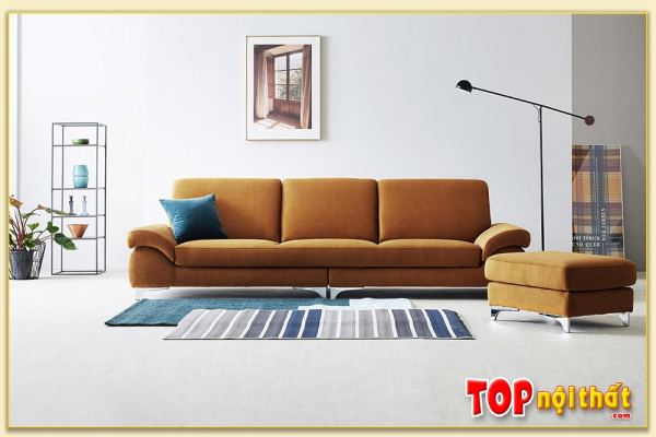 Hình ảnh Chụp chính diện sofa văng nỉ 3 chỗ Softop-1045