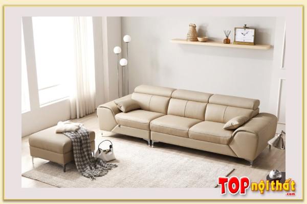 Hình ảnh Chụp góc nghiêng bộ ghế sofa văng đẹp SofTop-0906