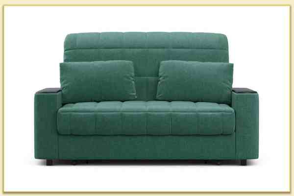 Hình ảnh Ghế sofa văng bọc nỉ màu xanh ngọc đẹp Softop-1147