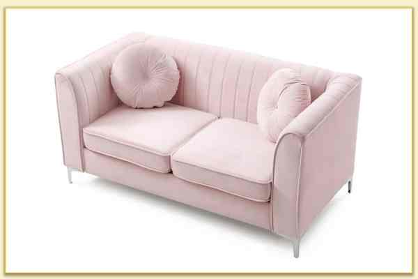 Hình ảnh Ghế sofa văng cỡ nhỏ bọc vải nỉ đẹp hiện đại Softop-1418