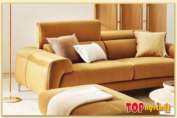 Hình ảnh Ghế sofa văng nỉ thiết kế tựa đầu gật gù Softop-1013