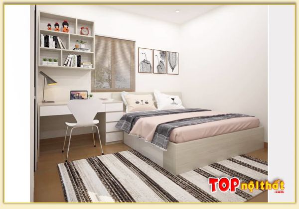 Hình ảnh Giường ngủ gỗ công nghiệp kiểu đơn giản GNTop-0215