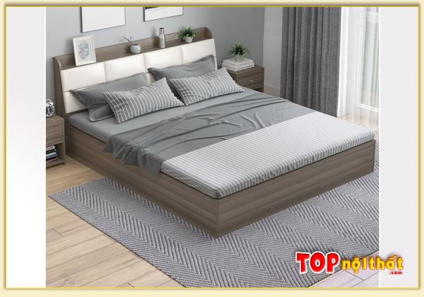 Hình ảnh Giường ngủ gỗ hiện đại phong cách Bắc Âu GNTop-0288