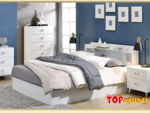 Hình ảnh Giường ngủ gỗ hiện đại cho chung cư đẹp GNTop-0380