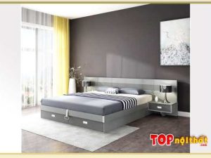 Hình ảnh Giường ngủ gỗ kiểu nhật có hộc kéo đa năng GNTop-0289