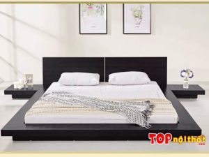 Hình ảnh Giường ngủ gỗ kiểu Nhật phong cách Bắc Âu GNTop-0386