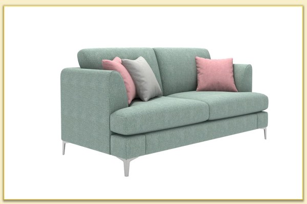 Hình ảnh Góc nghiêng mẫu ghế sofa văng màu xanh Softop-1308