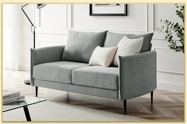 Hình ảnh Góc nghiêng sofa văng nỉ đẹp trong phòng khách Softop-1221