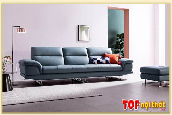 Hình ảnh Mẫu ghế sofa văng da 3 chỗ ngồi đẹp SofTop-0874