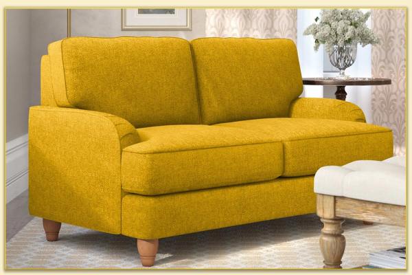 Hình ảnh Mẫu ghế sofa văng nhỏ màu vàng Softop-1241