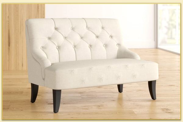 Hình ảnh Mẫu ghế sofa văng nhỏ mini phong cách tân cổ điển Softop-1290