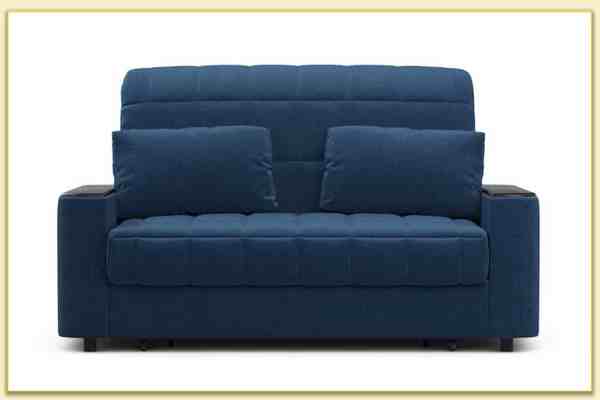 Hình ảnh Mẫu ghế sofa văng nỉ màu xanh đẹp Softop-1147