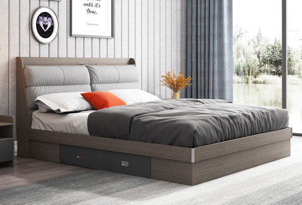 Giường ngủ gỗ công nghiệp có ngăn kéo