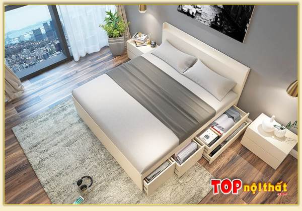 Hình ảnh Mẫu giường ngủ gỗ đẹp cho chung cư GNTop-0322