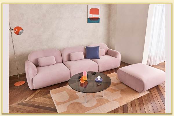 Hình ảnh Sofa văng 3 chỗ kết hợp đôn ghế Softop-1097