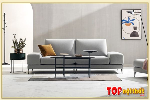 Hình ảnh Sofa văng bọc nỉ đẹp thiết kế 2 chỗ Softop-1032