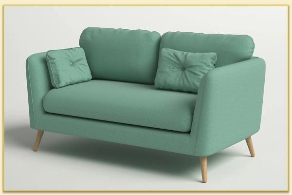 Hình ảnh Sofa văng nhỏ gọn mini màu xanh đẹp Softop-1274