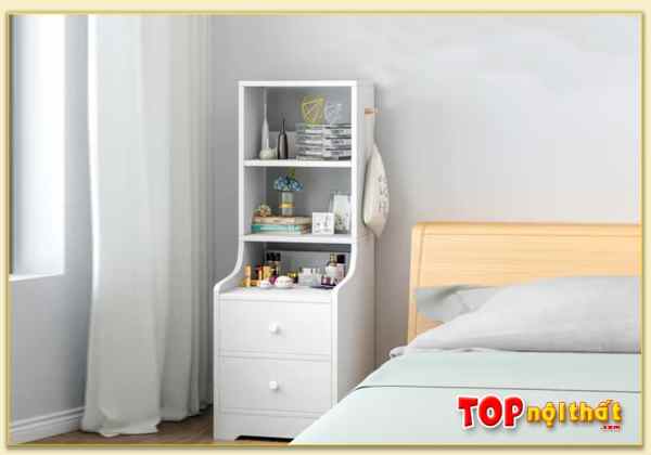 Hình ảnh Tủ gỗ đầu giường kết hợp kệ đựng đồ tiện lợi TDGTop-0045