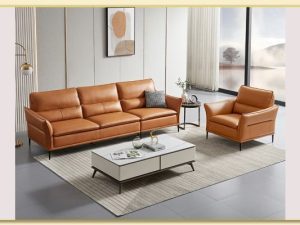Hình ảnh Sofa văng da ghép 2 món kê phòng khách rộng Softop-1753