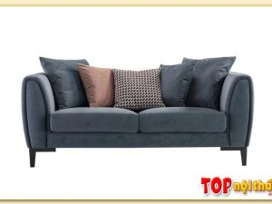 Hình ảnh Sofa văng đẹp bọc vải nỉ thiết kế chân cao Softop-1508