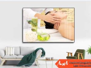 Tranh trang trí Spa hình ảnh massage cổ vai gáy AmiA 2004032024