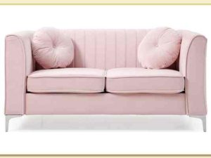 Hình ảnh Mẫu ghế sofa văng 2 chỗ màu hồng đẹp Softop-1418